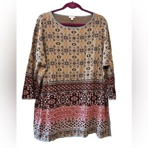 J Jill lightweight linen blend sweater size L